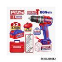 EMTOP Visseuse perceuse brushless 86nm 20v 4ah ECIDL208682