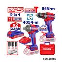 EMTOP Kit perceuse + cle a choc 405 pcs 2b2 ECKL20286