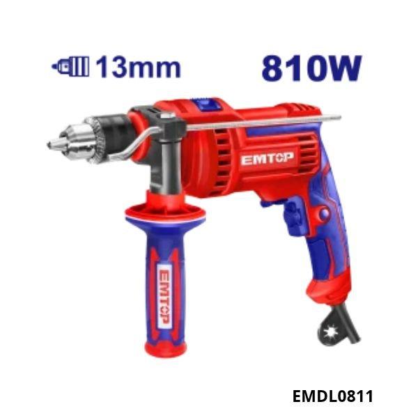 EMTOP Perceuse a percussion 810w 13mm EMDL0811