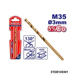 EMTOP Meche acier m35 hss 3mm ETDB130301