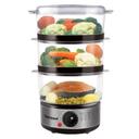 Techwood Cuiseur à Vapeur TCV-750 500W Inox