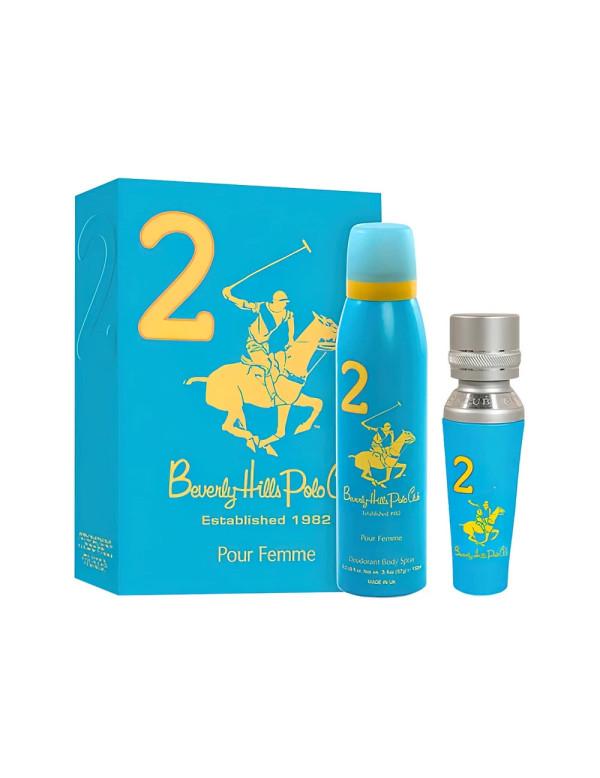 BEVERLY HILLS POLO CLUB WOMEN'S GIFT SET EDP + DEODORANT TWO