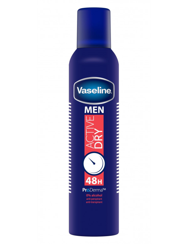 VASELINE DEOD MEN ACTIVE DRY 48H