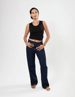 Emma Jeans Jean foncé coupe large Ms. Marion