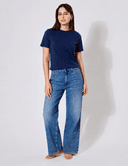 Lise Top T-shirt coton marine Ms. Marion
