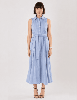 Sana Dress Robe chemise longue en lin Ms. Marion