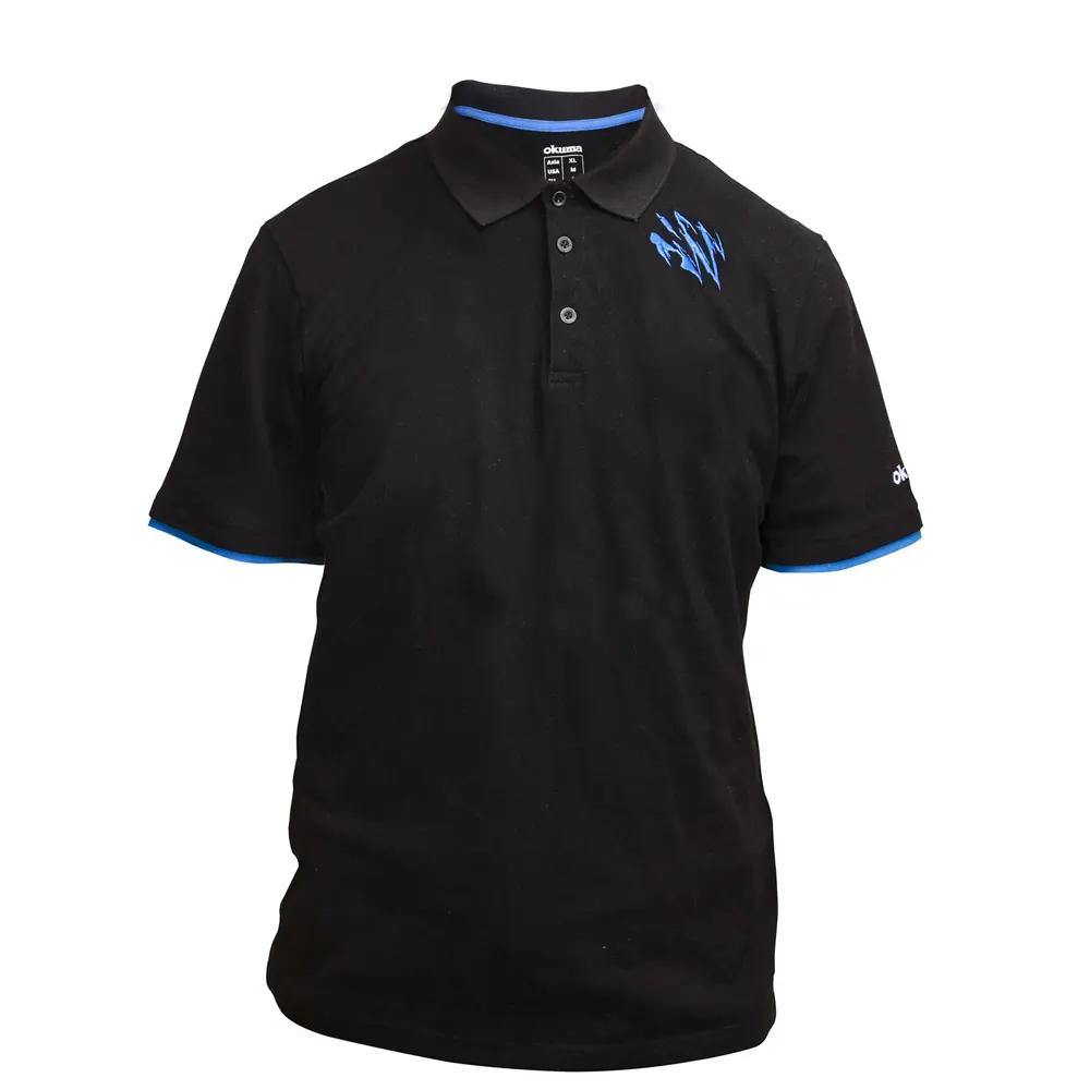 Okuma motif short sleeve polo shirt