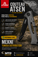 ATISEN Couteau Victory Outdoor