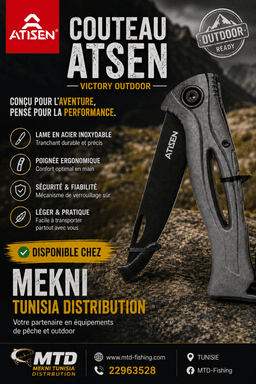 ATISEN Couteau Victory Outdoor