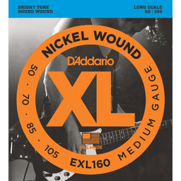 EXL160 Jeu de 4 Basse Medium Long 50-105