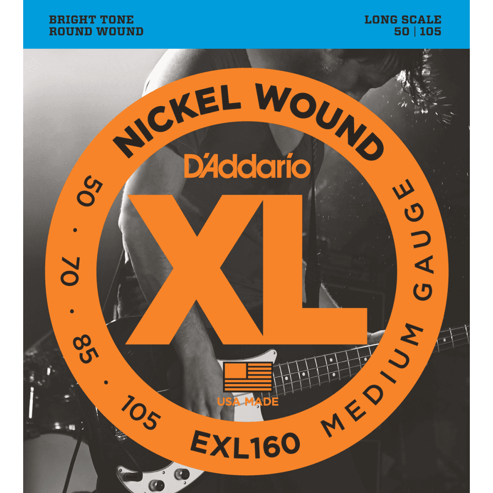 EXL160 Jeu de 4 Basse Medium Long 50-105