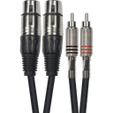 Aywa Y055, 2 RCA mâle 2 XLR femelle, 3m