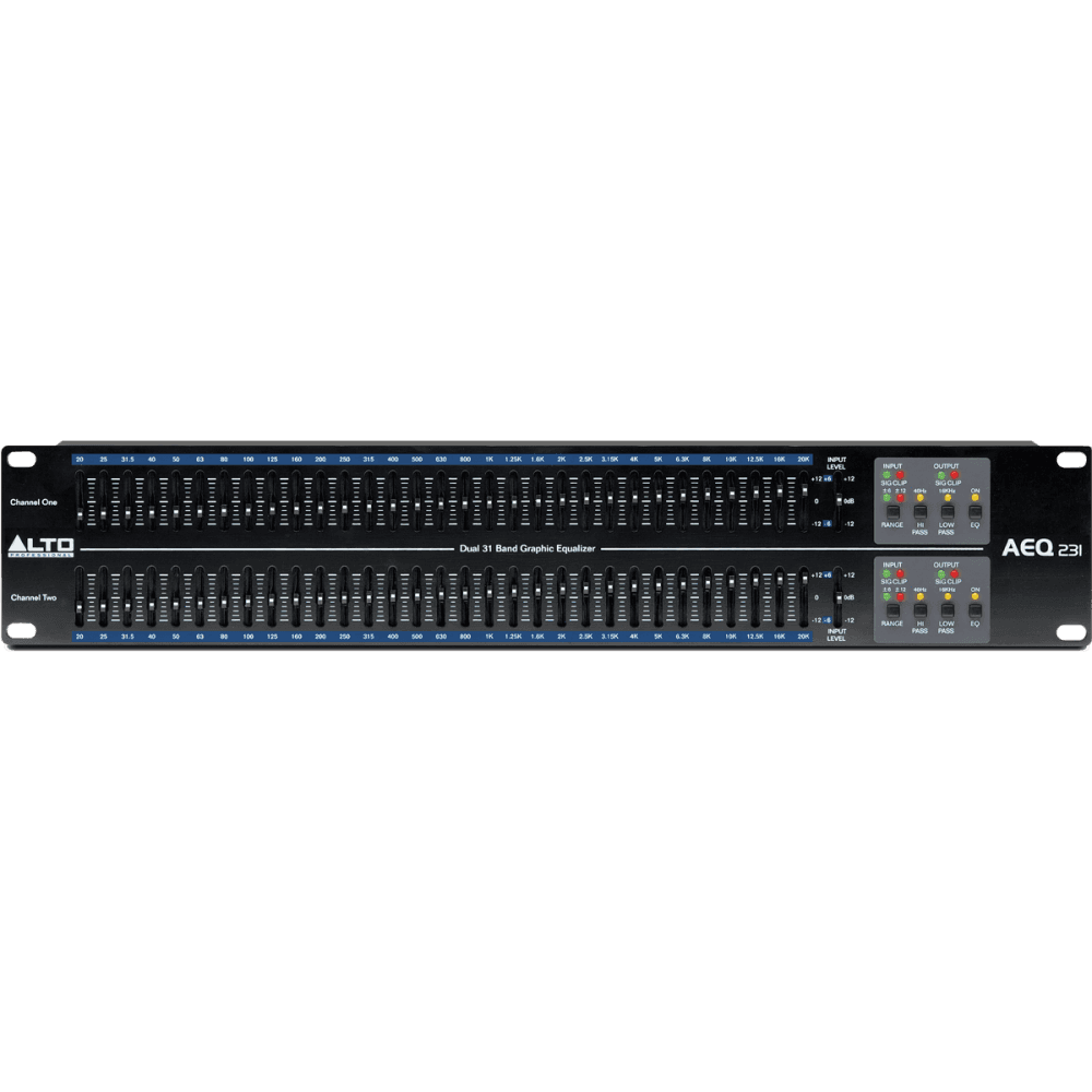 Alto AEQ231, Professionnel Egaliseur stéréo 2x31 bandes