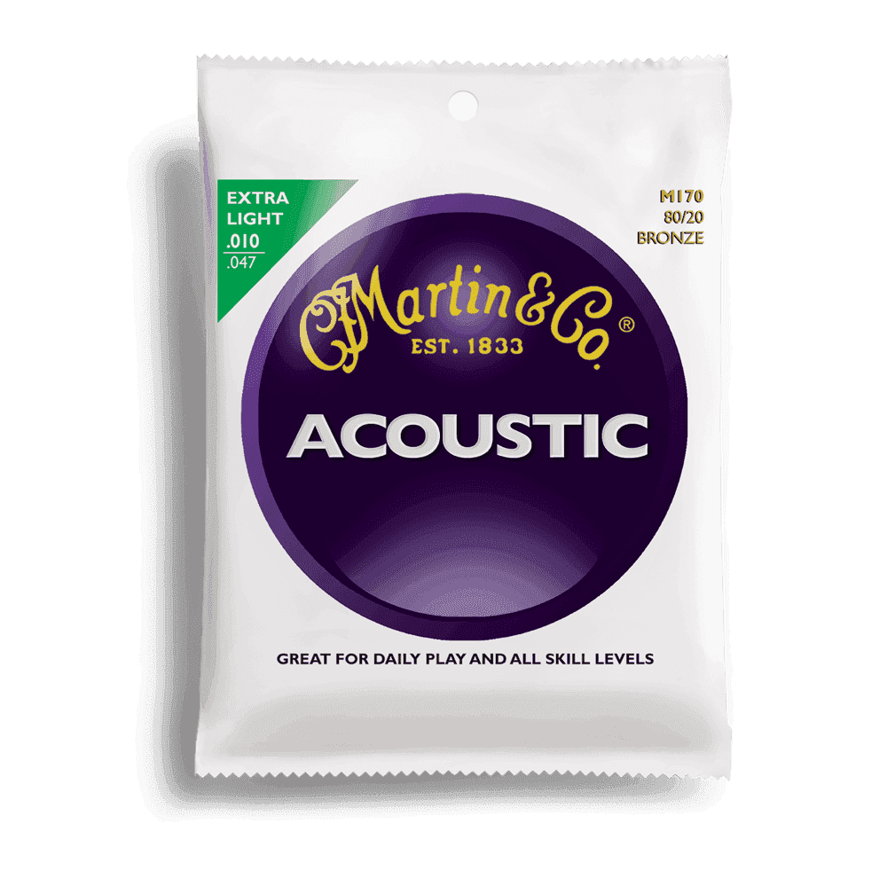 Martin M170, Jeux guitare acoustique, Extra Light 10-47