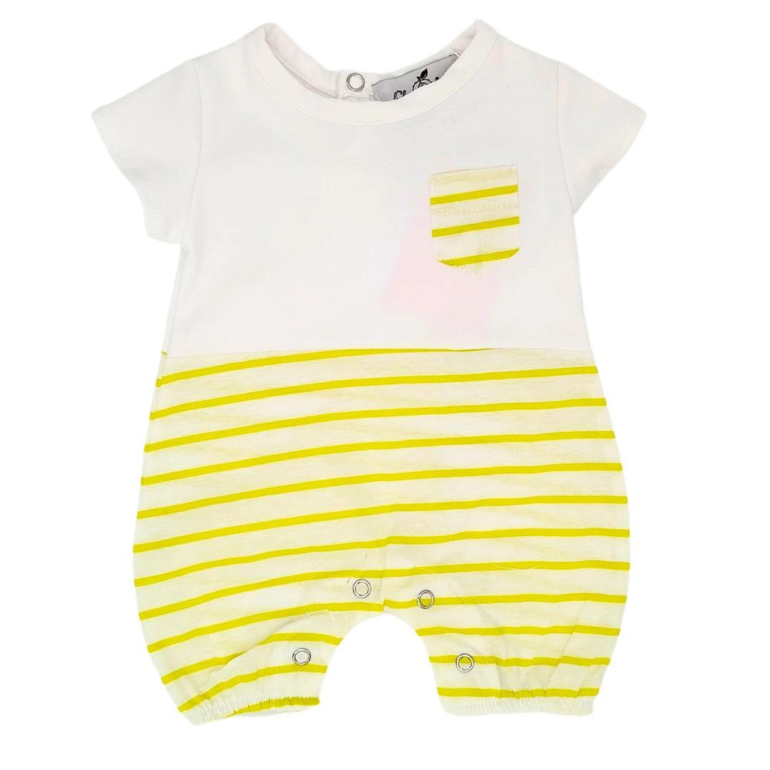 Barboteuse bébé garçon rayée MBL011