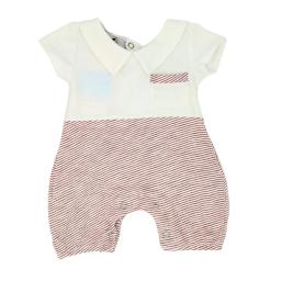 Barboteuse bébé garçon rayée MBL012