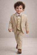Costume garçon beige 5 pièces 7788
