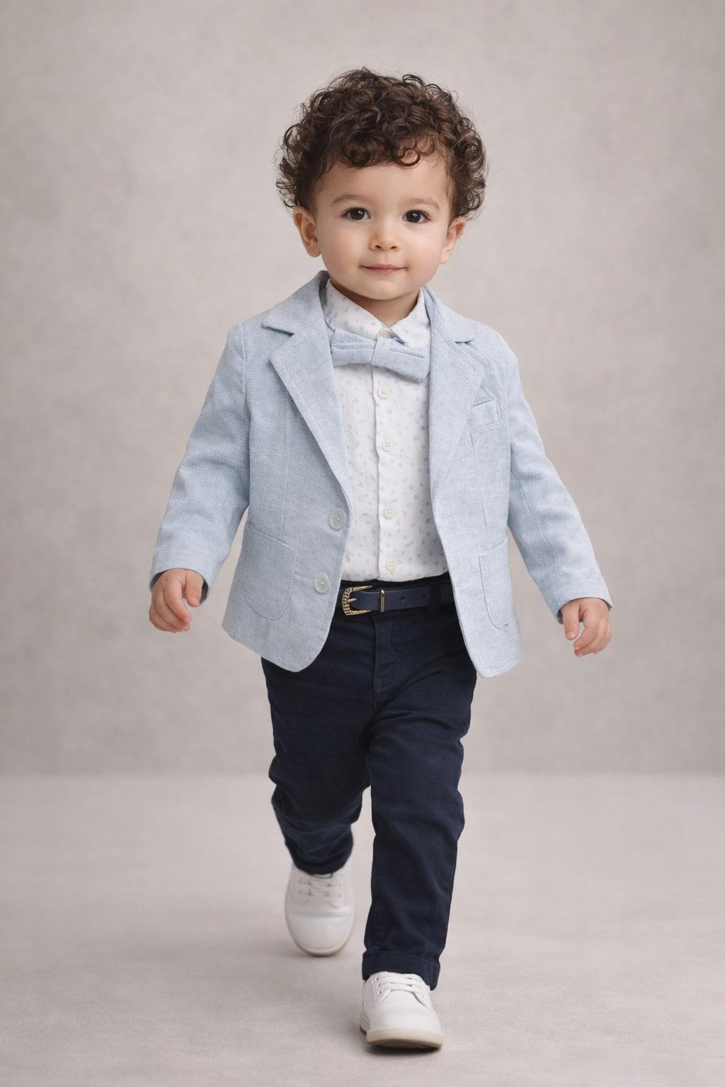 Costume bébé garçon 4 pièces ciel 1113B