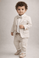 Costume bébé garçon 4 pièces beige clair 3030