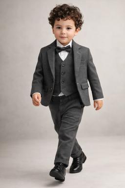 Costume garçon anthracite 5 pièces 8877