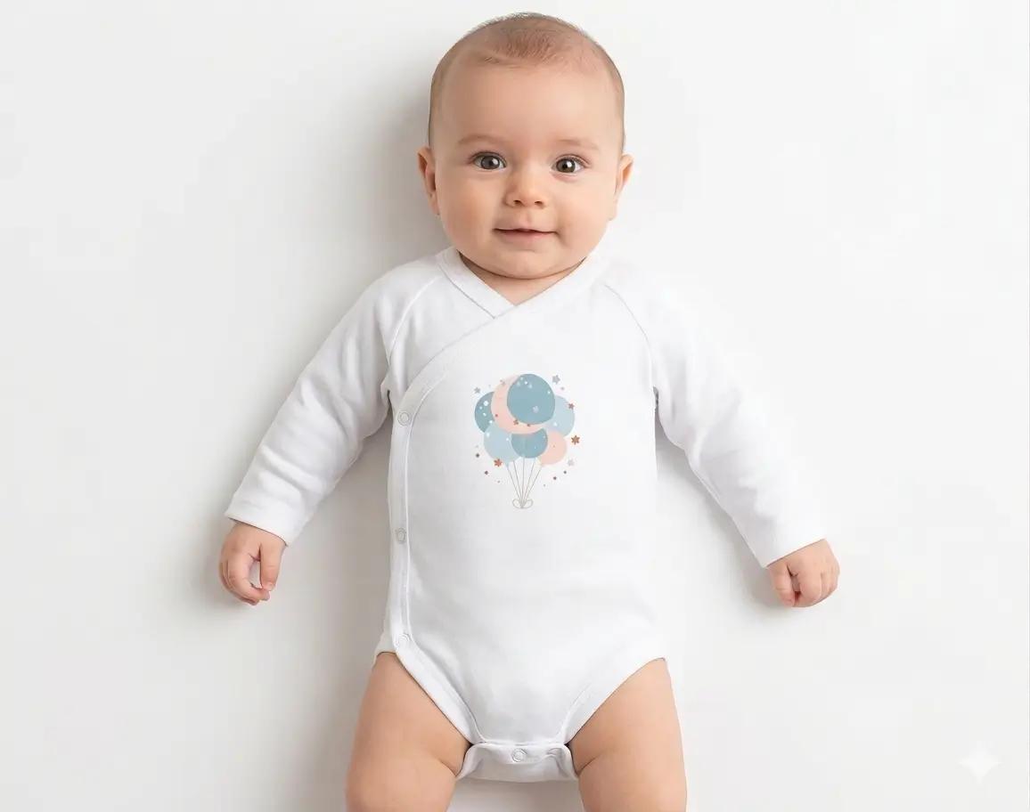 Body croisé manches longues bébé garçon 1216B