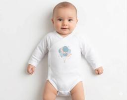 Body croisé manches longues bébé garçon 1216B