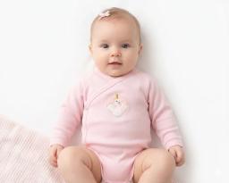 Body croisé manches longues bébé fille 1219BR