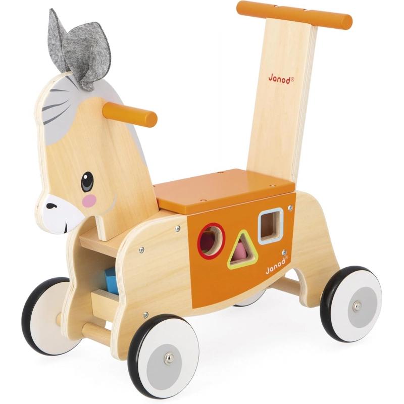 Janod Porteur En Bois Ane
