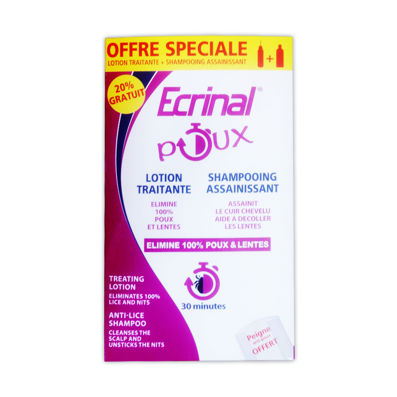 Ecrinal Pack Anti-poux Lotion &