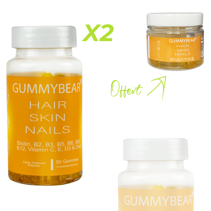 Gummybear Hair Skin Nails 60 Gummies