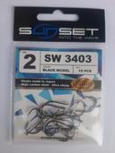 Hameçon sunset N2 SW 3403 15 PCS