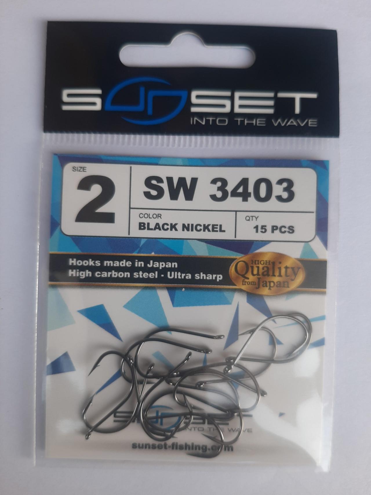 Hameçon sunset N2 SW 3403 15 PCS