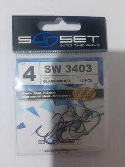 Hameçon SW 3403BN 15pcs SUNSET Accessoires
