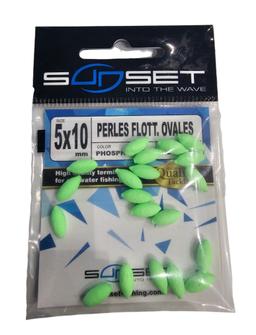 Perle flottant ovale sunset 20pcs 5×10