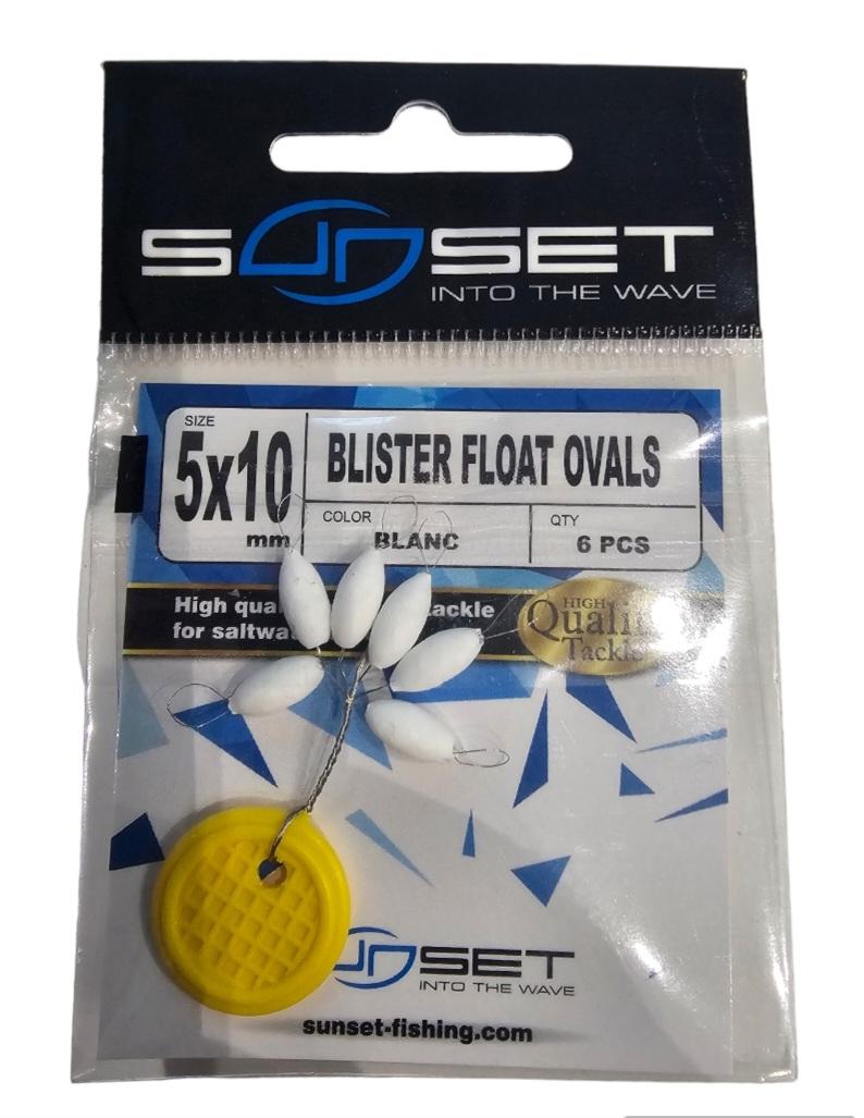 Perle flottant ovale 6pcs 5×10