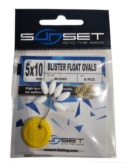Perle flottant ovale 6pcs 5×10