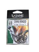 Hook chinu ringed 4 0 F-724 6pcs -Sasame hameçon