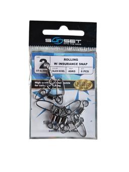 Emerillon sunset rolling insurance snap sz2 6pcs