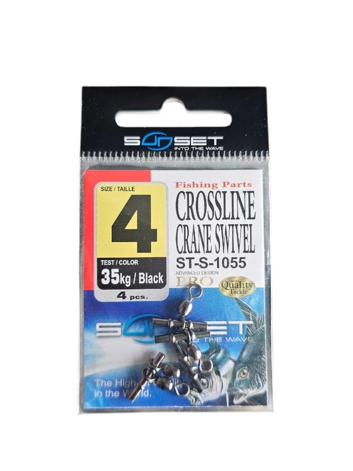 Emerillon Rotatif Mer Sunset Crossline Crane Swivel St-S-1055 SZ1 35KG 4PCS