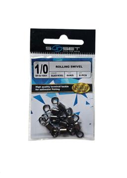Emerillon sunset rolling swivels sz1 0 60kg 8pcs