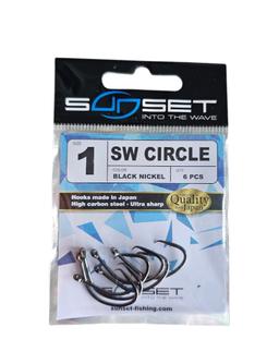 Hameçon sunset N1 SW CIRCLE 6pcs