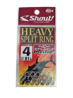 Anneaux brisés shout sz4 81lb 18pcs