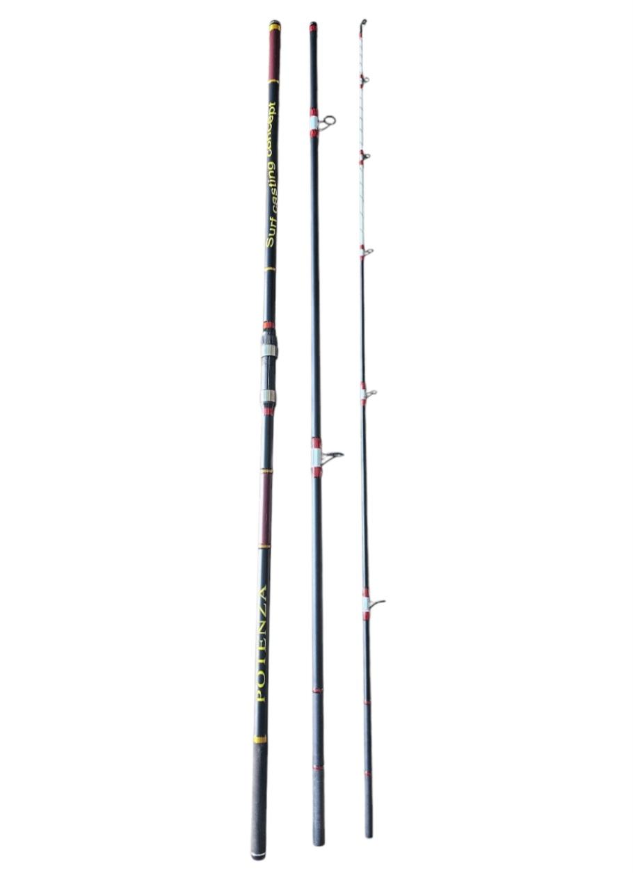 Canne potenza 4.20m carbone 100-200 gr double pointe