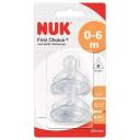 NUK FIRST CHOICE+ LOT DE 2 TETINES 0-6M