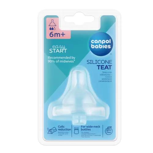CANPOL BABIES SUCETTE EN SILICONE MEDIUM POUR