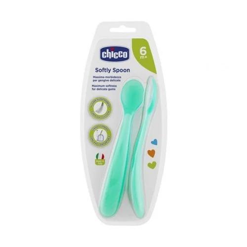 Chicco 2 CUILLERE SILICONE 6M+
