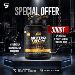 Muscltech NITRO TECH 100% WHEY 5 LBS 2.27 KG