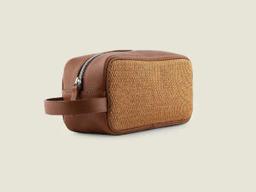 Migo Trousse en Cuir & Fibres Naturelles