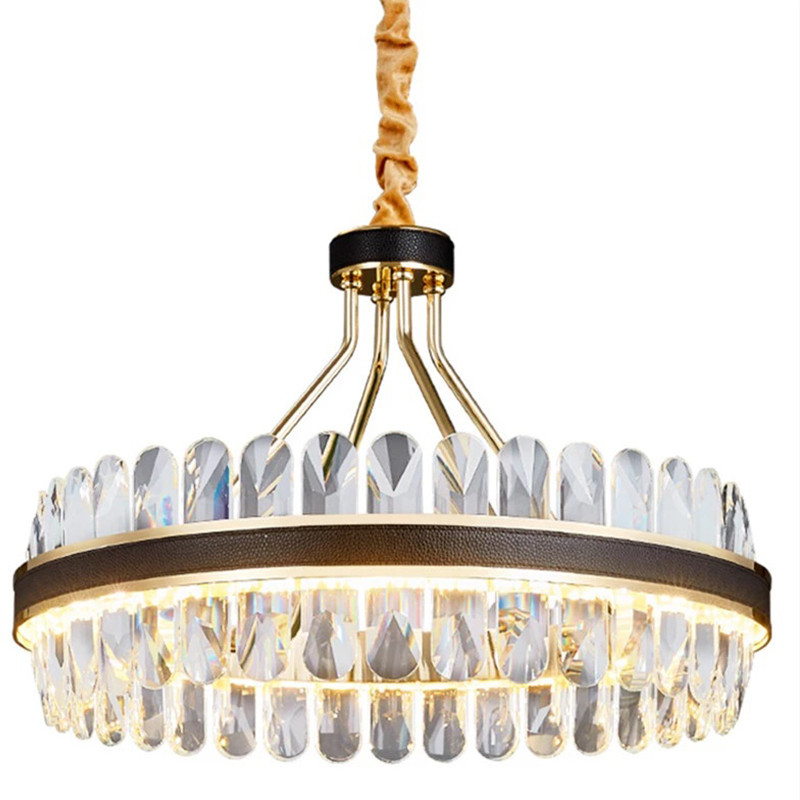 Lustre En Cristal Rond Diamètre 50 Cm