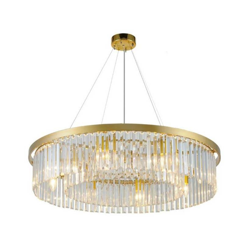 Lustre En Cristal Ronde Diamètre 60 Cm